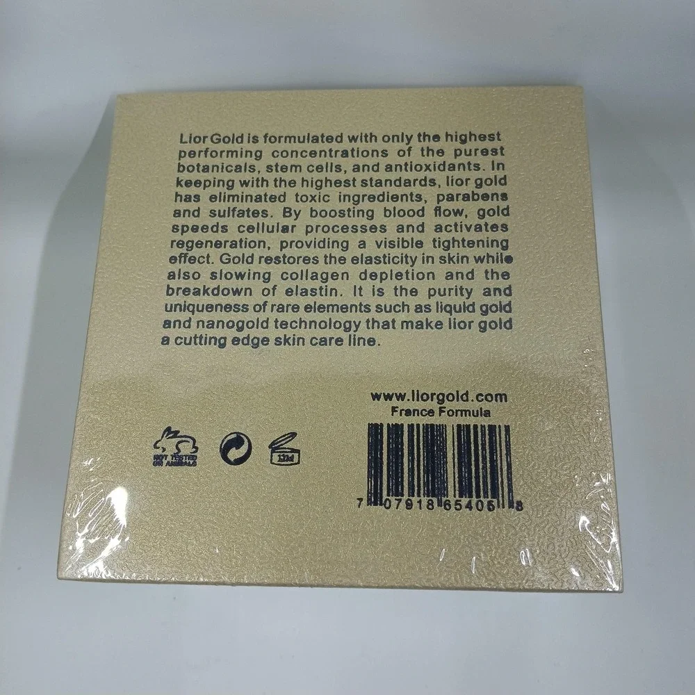 Lior Gold Paris Golden Facial Clay Mask 1.7 Fl Oz Anti Aging Purifying‎ Detox
